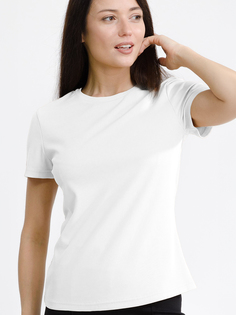 Футболка женская HappyFox HFSL2632 белая 52 RU