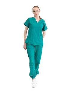 Костюм медицинский женский Cizgimedikal Uniforma JL100 зеленый S