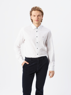 Рубашка мужская Tommy Hilfiger MW0MW260200K4 белая, размер 43