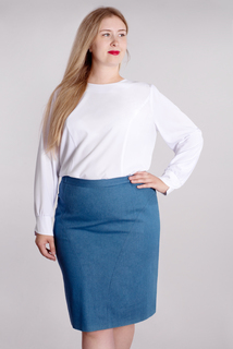 Блуза женская Mila Bezgerts 2328ЮП белая 54 RU