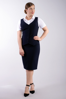 Юбка женская Mila Bezgerts 1328Ла синяя 58 RU