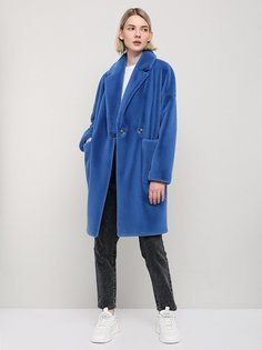 Шуба женская ALEF 7024/95 синяя 48 RU Алеф