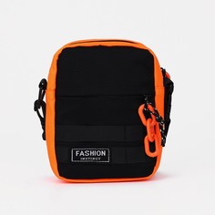 Сумка женская NoBrand, черный; оранжевый