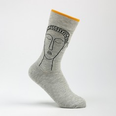 Носки унисекс Happy Frensis 9776817 серые 23-25