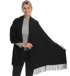 Палантин женский World of Accessories 799 черный, 180х70 см
