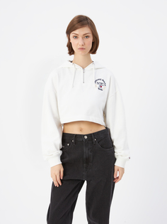 Худи женское Tommy Jeans DW0DW13570YBL белый, размер XS