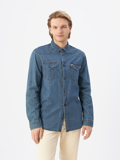 Рубашка мужская Tommy Jeans DM0DM142691A5 синяя, размер L