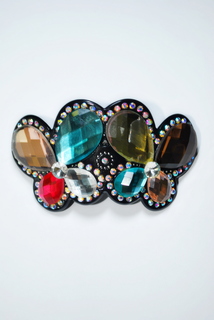 Заколка-автомат женская Fashion Jewelry Two Butterflies разноцветная