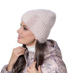 Шапка бини женская Landre ЛУРДЕС 81-80 бежевая/капучино, one size