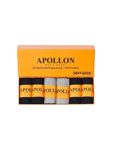 Комплект носков мужских Apollon N254 разноцветных 41-46, 6 пар