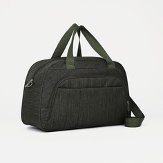 Дорожная сумка унисекс NoBrand зеленая, 28х45х18 см