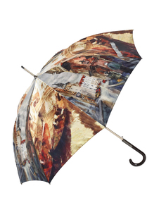 Зонт женский ZEST 21664 золотисто-серый