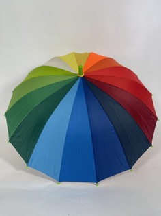 Зонт унисекс YuZont 5535 разноцветный с салатовым