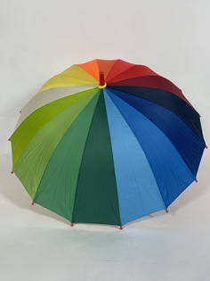 Зонт женский YuZont 5535 разноцветный с красным
