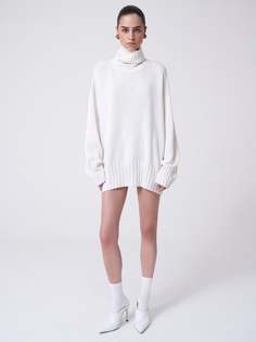 Свитер женский Patratskaya 19743 белый Onesize