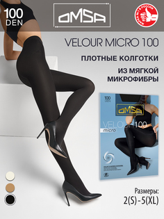 Колготки женские Omsa Velour Micro 100 черные 5