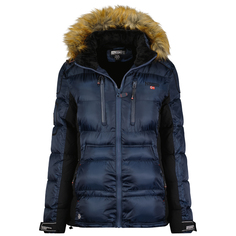 Парка женская Geographical Norway WW1474F-GN, с капюшоном, Navy, L