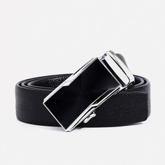 Ремень мужской 9900504 чёрный, 120х3,5 см No Brand
