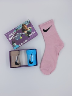 Комплект носков женских Nike AH-003 разноцветных 37-41, 3 пары