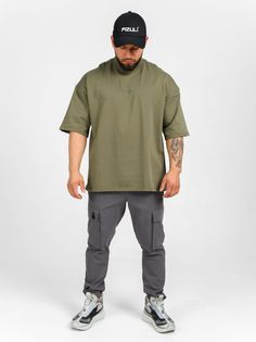 Футболка мужская FIZULI OVER-FUT001 хаки XL