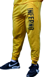 Спортивные брюки мужские INFERNO style Б-001-001 желтые 2XL