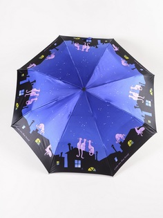 Зонт женский ZEST 53624 сине/черный