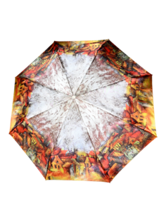 Зонт женский ZEST 53624 золотой-серебристый