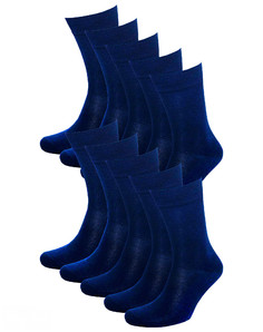 Комплект носков мужских Status Классические из хлопка 10 пар синих 27