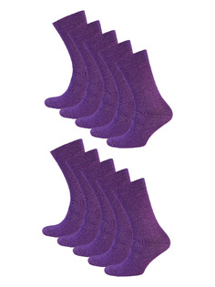 Комплект носков мужских Status Классические из хлопка 10 пар фиолетовых 25