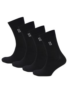 Комплект носков мужских Status Классические из хлопка черных 29, 4 пары