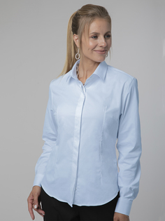 Рубашка женская Business Line 6.22.21 голубая 48 RU