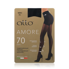 Колготки женские Atto Amore 70 черные 4 размер