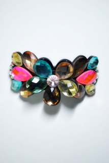 Заколка-автомат женская Fashion Jewelry Flower разноцветная