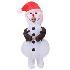 Костюм карнавальный мужской Inflatable снеговики белый 54 RU