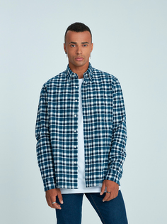 Рубашка мужская Velocity I-RLCF46 синяя 2XL