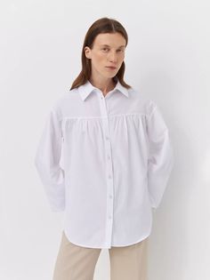 Рубашка женская Arive ARV-WS-10521-008 белая, размер L