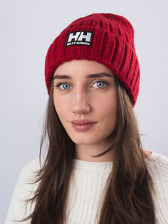 Шапка бини женская Helly Hansen 013 реплика красная one size