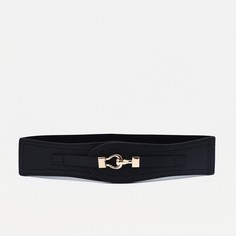 Ремень женский 9730851 черный, 62х6 см No Brand
