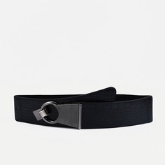 Ремень женский 9709442 черный, 85х10 см No Brand