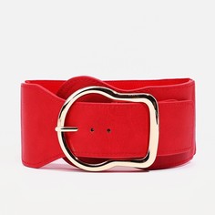 Ремень женский 9730861 красный, 66х8 см No Brand