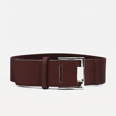 Ремень женский 9730856 коричневый, 66х5 см No Brand
