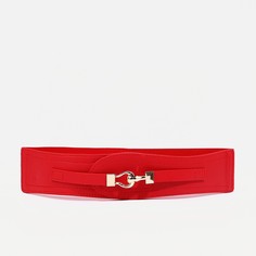 Ремень женский 9730849 красный, 62х6 см No Brand