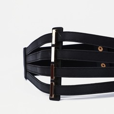 Ремень женский 9730857 черный, 73х11 см No Brand