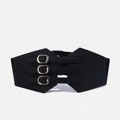 Ремень женский 9730868 черный, 73х12 см No Brand
