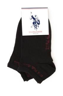 Комплект носков женских U.S. POLO Assn. A082SZ013P01CORASK8 черных one size