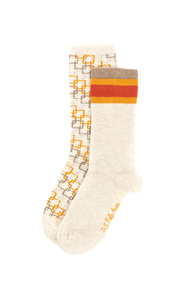 Комплект носков женских U.S. POLO Assn. A082SZ013P01DRON бежевых one size