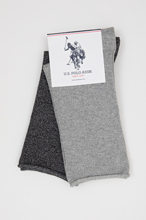Комплект носков женских U.S. POLO Assn. A082SZ013P01SIMO-SK21 серых one size