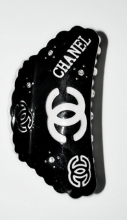 Заколка-краб женская Chanel Fashion XL черная