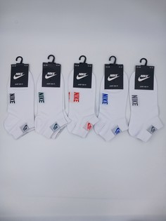 Комплект носков мужских Nike CA-36 белых 41-47 5 пар
