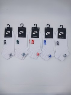 Комплект носков мужских Nike CA-36 белых 41-47 5 пар
